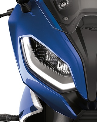 Parte delantera con luz diurna LED de la R 1250 RS